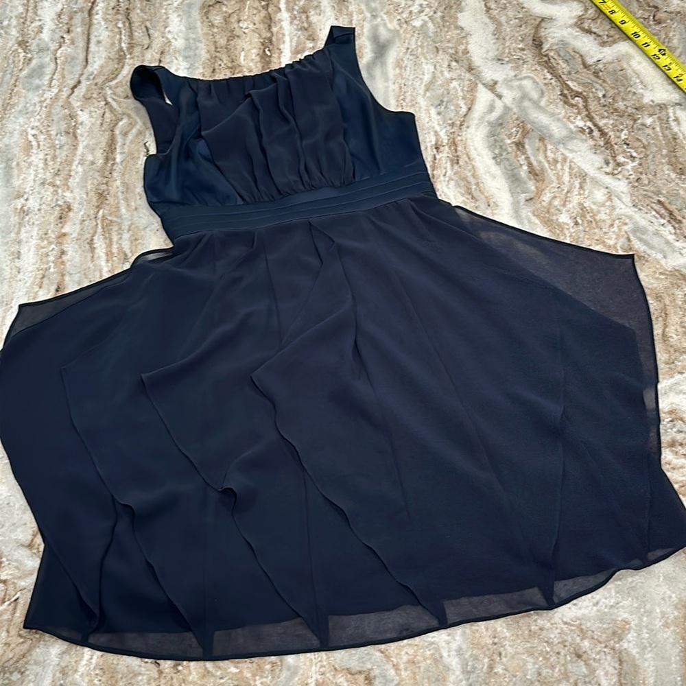 RW&CO. Navy Blue Midi Dress